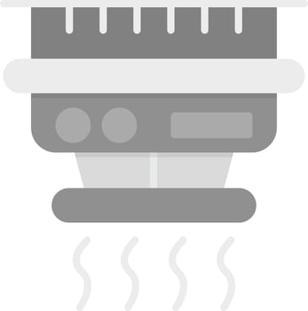 Smoke Detector Creative Icon Design vector