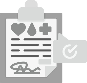 Medical Record Creative Icon Design vector