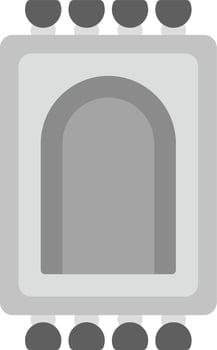 Prayer Rug Creative Icon Design vector