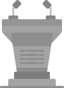 Podium Creative Icon Design vector