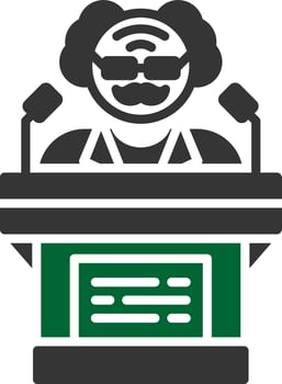 Politician Creative Icon Design vector