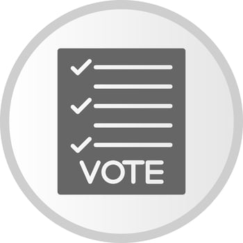 Ballot Vector Icon