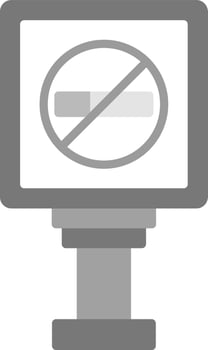 No Smoking Creative Icon Design vector