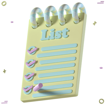 3D Icon Note List png