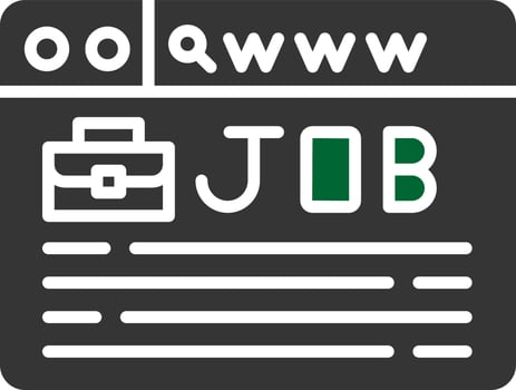 Job Search Creative Icon Design vector