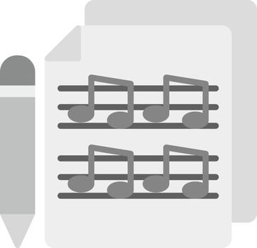 Music Score Creative Icon Design vector