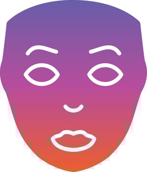 Facial Plastic Surgery Vector Icon Design