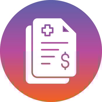 Medical Bill Vector Icon Design