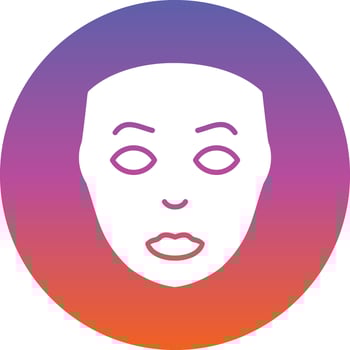 Facial Plastic Surgery Vector Icon Design