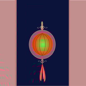 traditional chinese lamp, lantern,vector vector