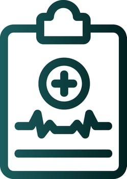 Medical Report Vector Icon Design