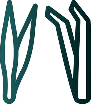 Tweezers Vector Icon Design