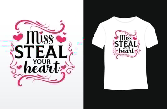 Valentine saying and quote vector t-shirt design
