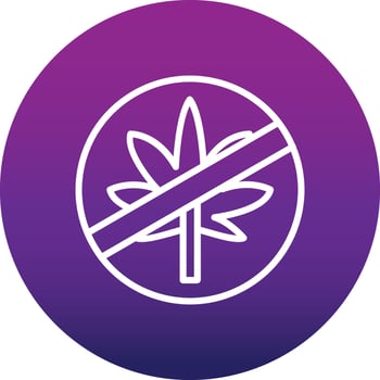 No Drugs Vector Icon