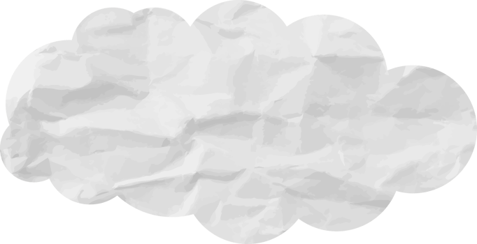 White textured cloud Crop-out Icon png