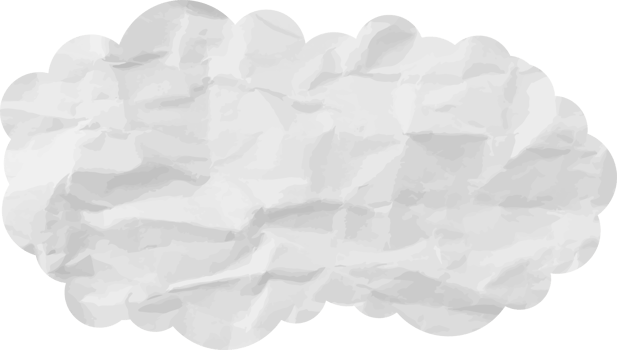 White textured cloud Crop-out Icon png