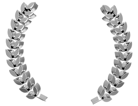 Leaf border 3d render on transparent background PNG