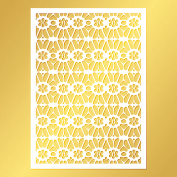 seamless die cut decorative pattern template vector