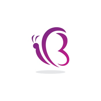 Butterfly logo design template vector illustration