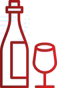 Wine Bottle Vector Icon