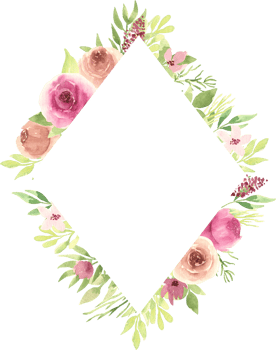 Hand drawing botanical illustration. Floral fall frame with marsala and brown roses and green branches. Design elements. Perfect for wedding invitations, greeting cards, prints, packing, posters png
