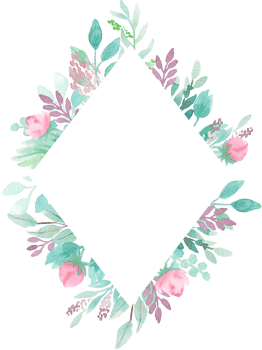 Frame Watercolor Pink Roses, and Eucalyptus Leaves png