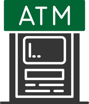 Atm Creative Icon Design vector