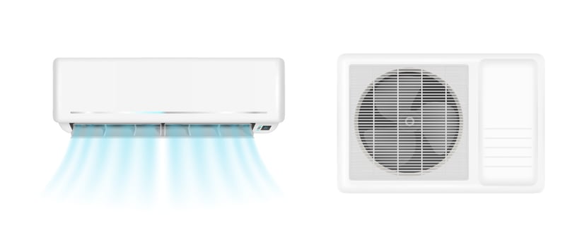 Vector air conditioner with cold wind