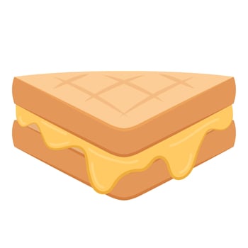 Sandwich cheese vector. Toast vector. wallpaper. background. cheese stretch. vector