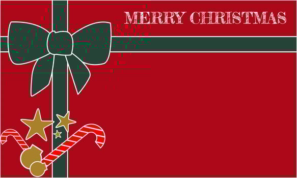 Simple minimalist christmas card background vector
