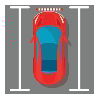Sport car icon, isometric style vector