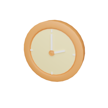 Clock Icon 3D png