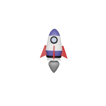 Rocket Icon 3D png