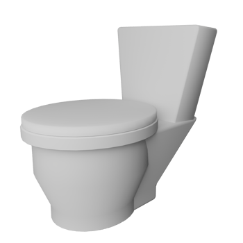 Toilet Icon 3D png