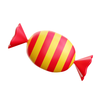 Christmas candy 3d icon render illustration png