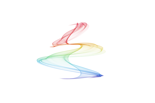 Abstract colorful wave flowing isolated background design png