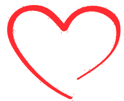 Pink Simple Love Heart png
