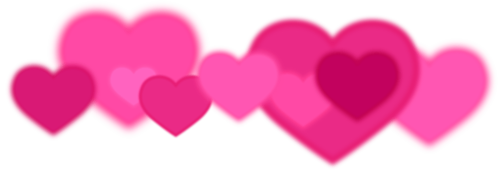 Pink Simple Love Hearts Background png