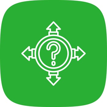Uncertainty Creative Icon Design vector