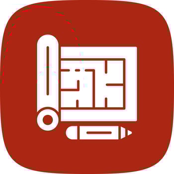 Blueprint Creative Icon Design vector