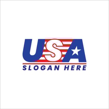 Made in the USA logo, labels and badges vector set on white background