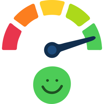 emotion face scale meter illustration. Mood indicator, customer satisfaction survey, feedback concept png