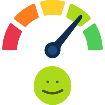 emotion face scale meter illustration. Mood indicator, customer satisfaction survey, feedback concept png