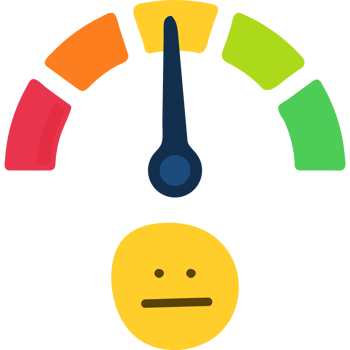 emotion face scale meter illustration. Mood indicator, customer satisfaction survey, feedback concept png