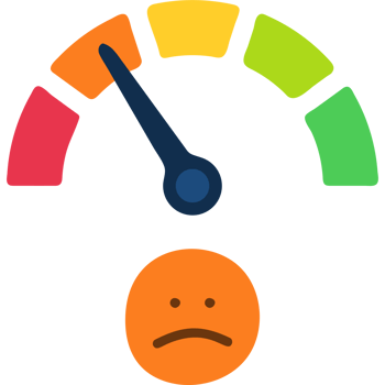 emotion face scale meter illustration. Mood indicator, customer satisfaction survey, feedback concept png