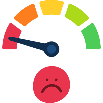 emotion face scale meter illustration. Mood indicator, customer satisfaction survey, feedback concept png