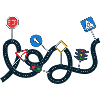 drive learn road sign illustration png