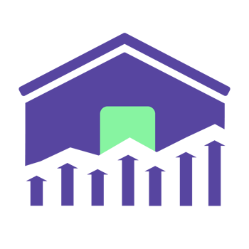 Property investment for arrow chart and house png