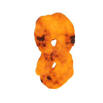 lava text effect number 8. 3d render png