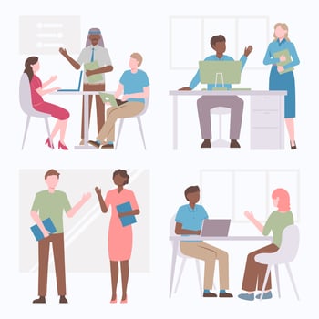 Diversity Illustration Collection vector